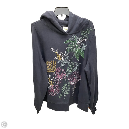 Sweatshirt Hoodie By Maeve In Floral Print, Size: 1x