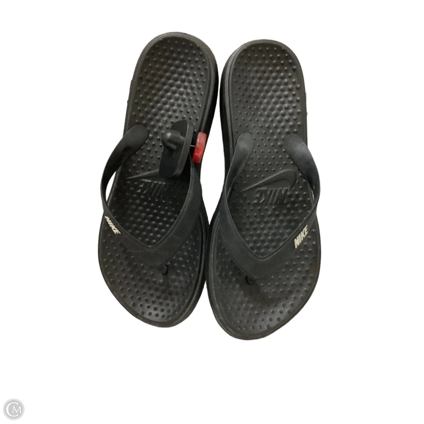 Sandals Flip Flops By Nike In Black, Size: 7