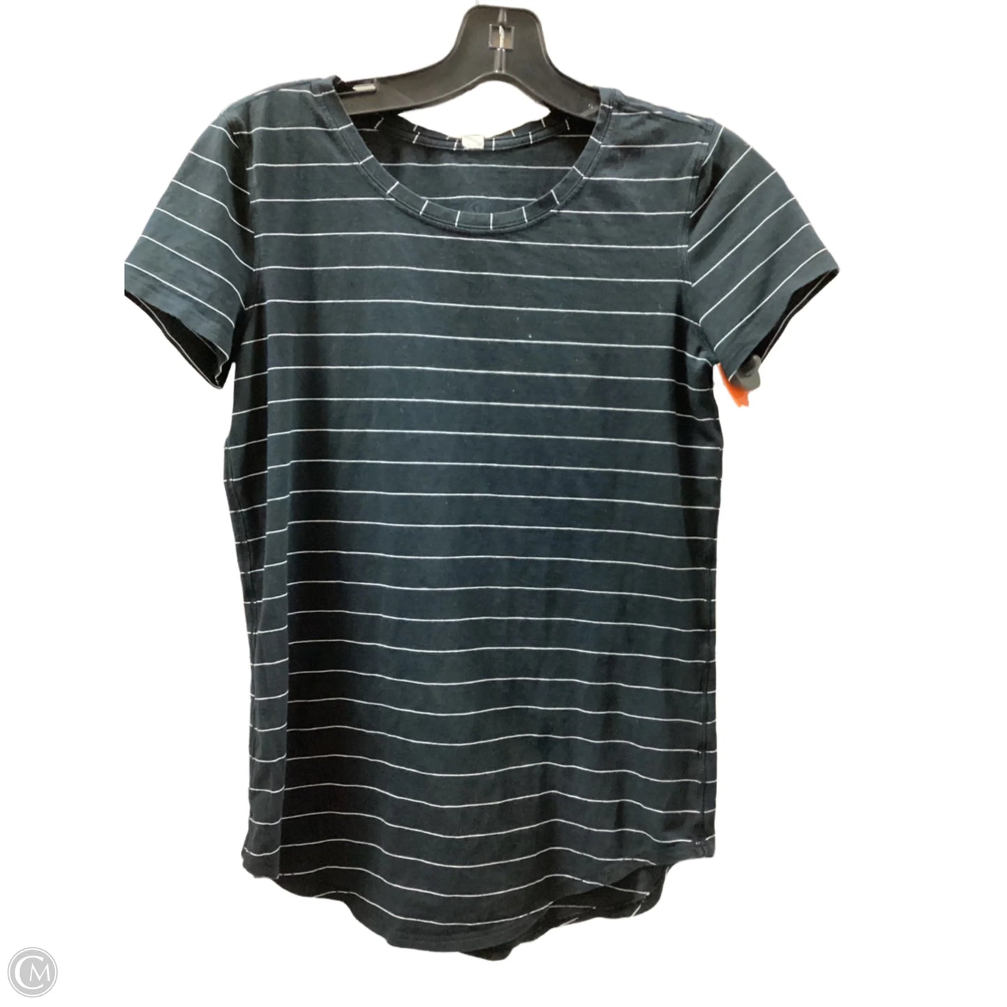 Top Short Sleeve By Lululemon In Striped Pattern, Size: 2