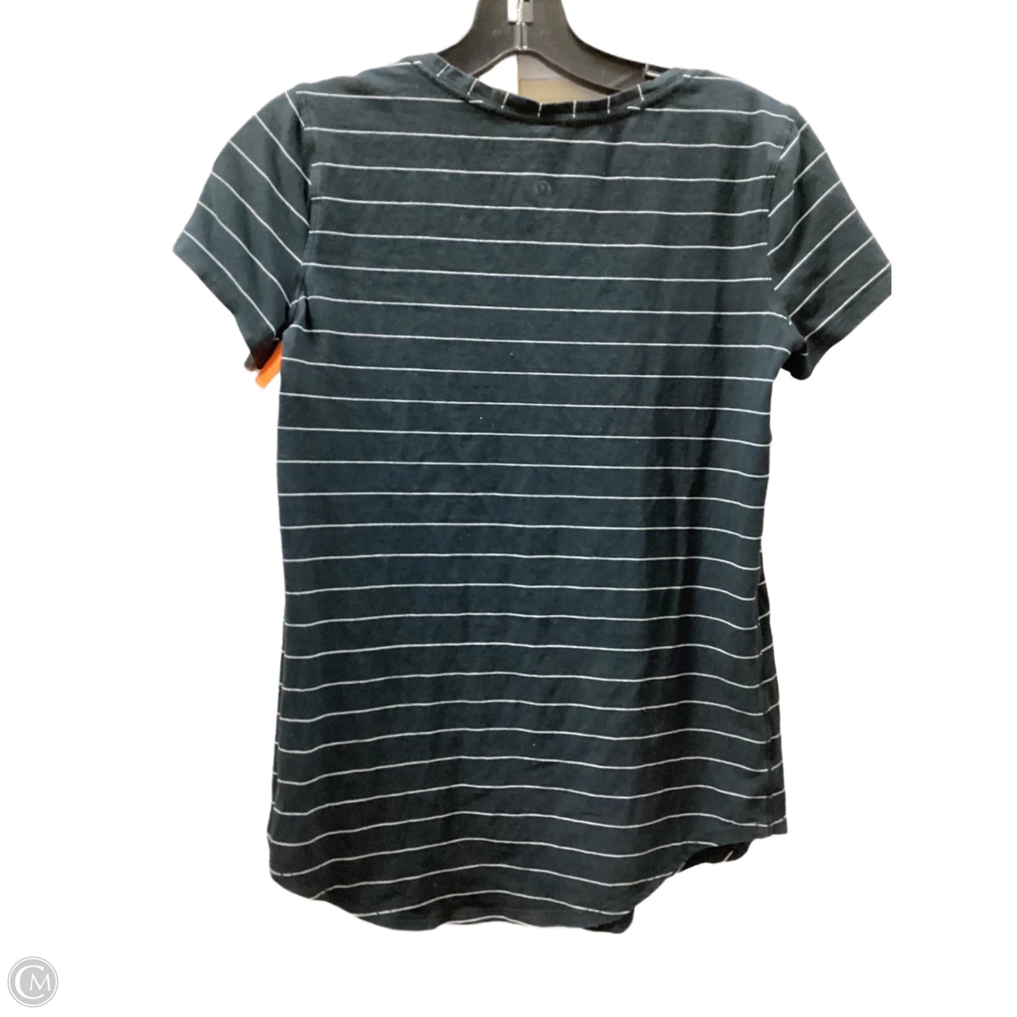 Top Short Sleeve By Lululemon In Striped Pattern, Size: 2