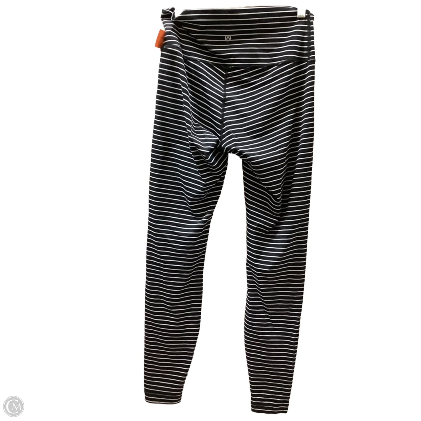 Athletic Leggings By Lululemon In Striped Pattern, Size: 8