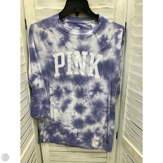 Top Long Sleeve By Pink In Tie Dye Print, Size: Xs
