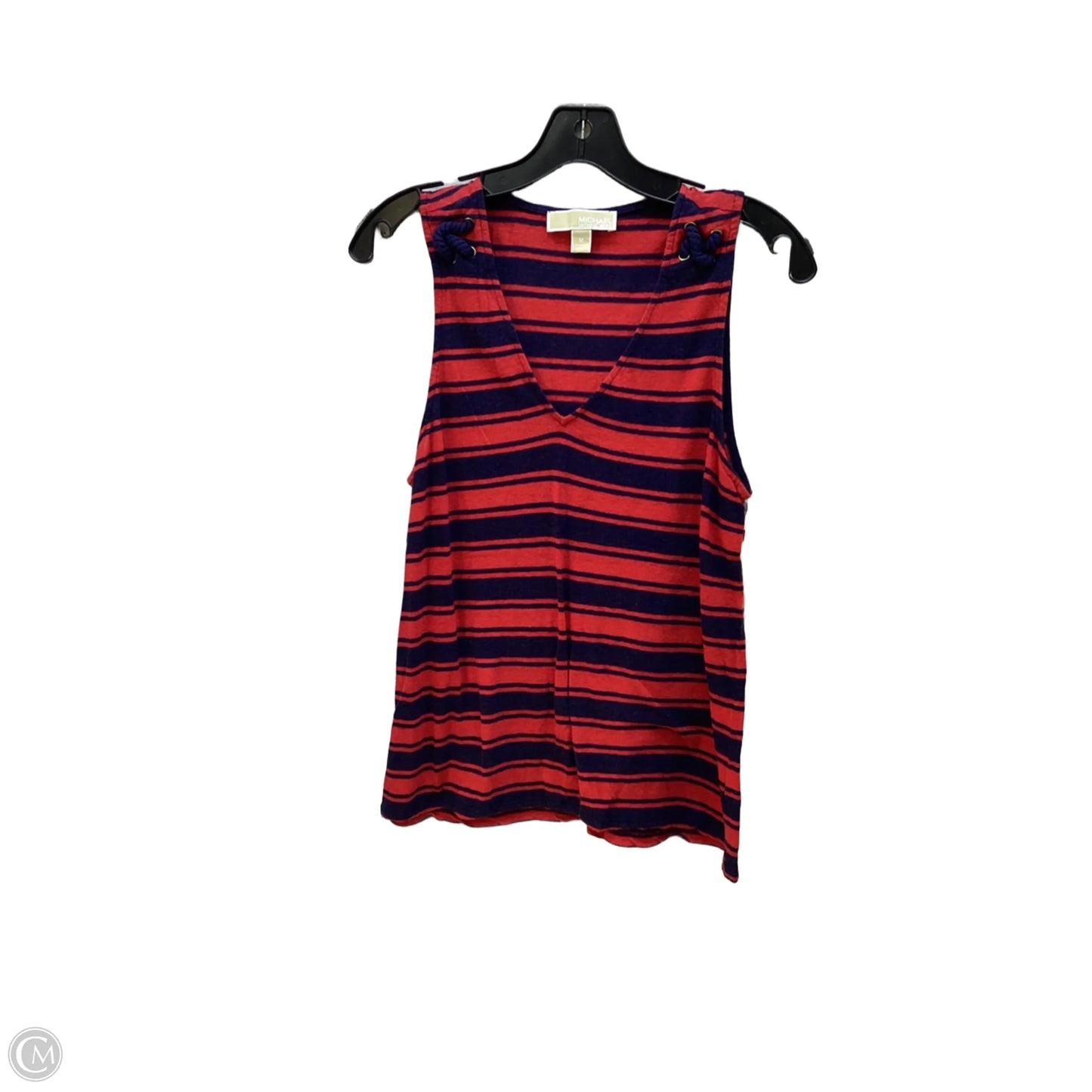 Top Sleeveless By Michael By Michael Kors In Striped Pattern, Size: M