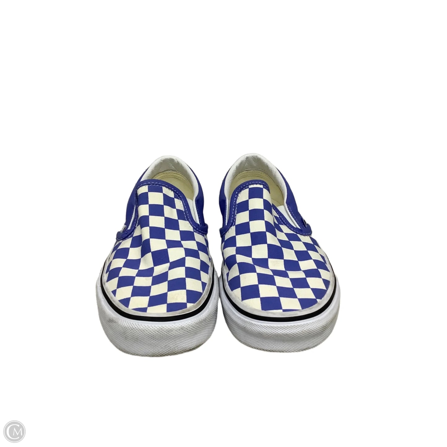 Shoes Flats By Vans In Blue & White, Size: 7