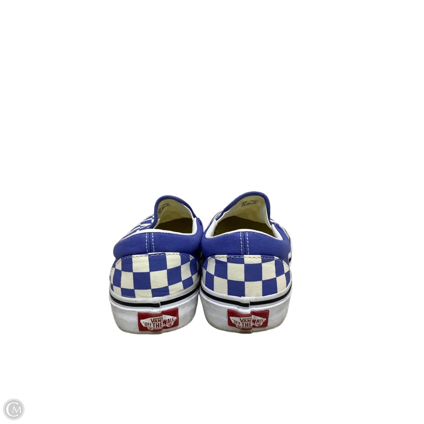 Shoes Flats By Vans In Blue & White, Size: 7