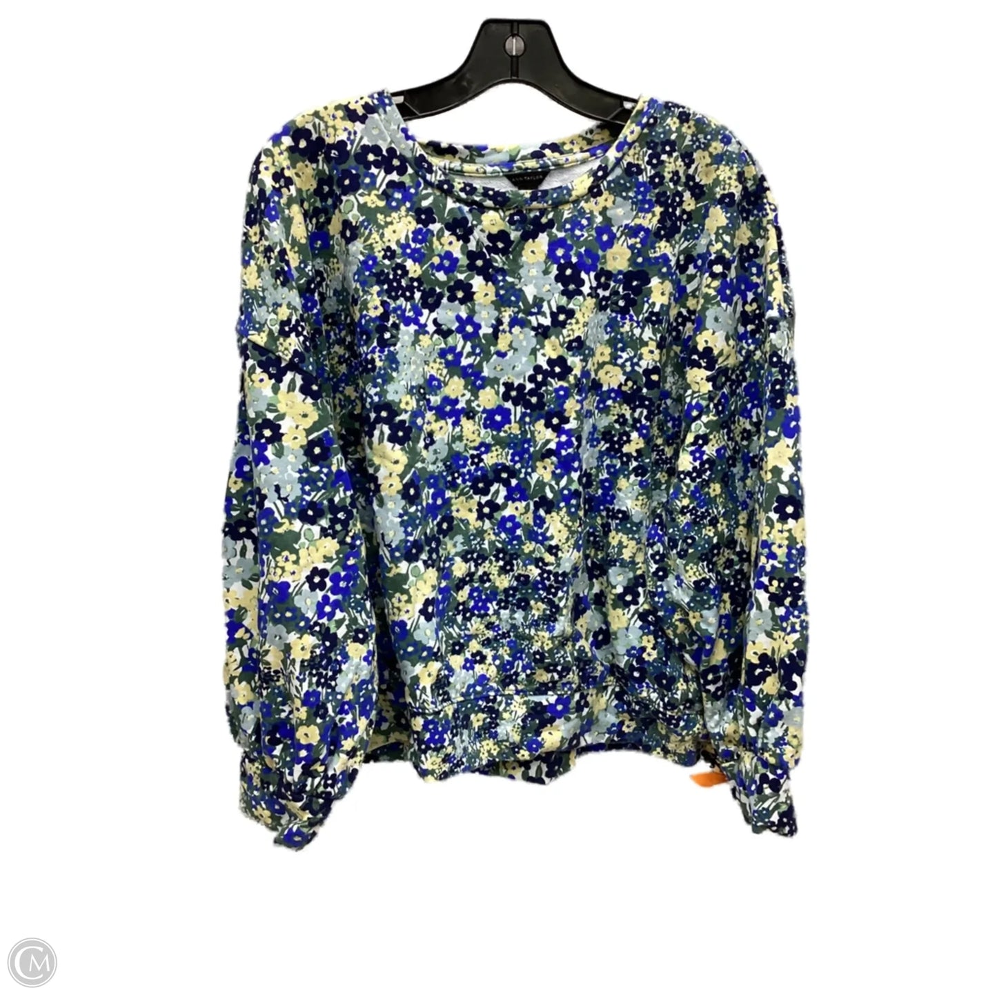 Sweatshirt Crewneck By Ann Taylor In Floral Print, Size: Xl