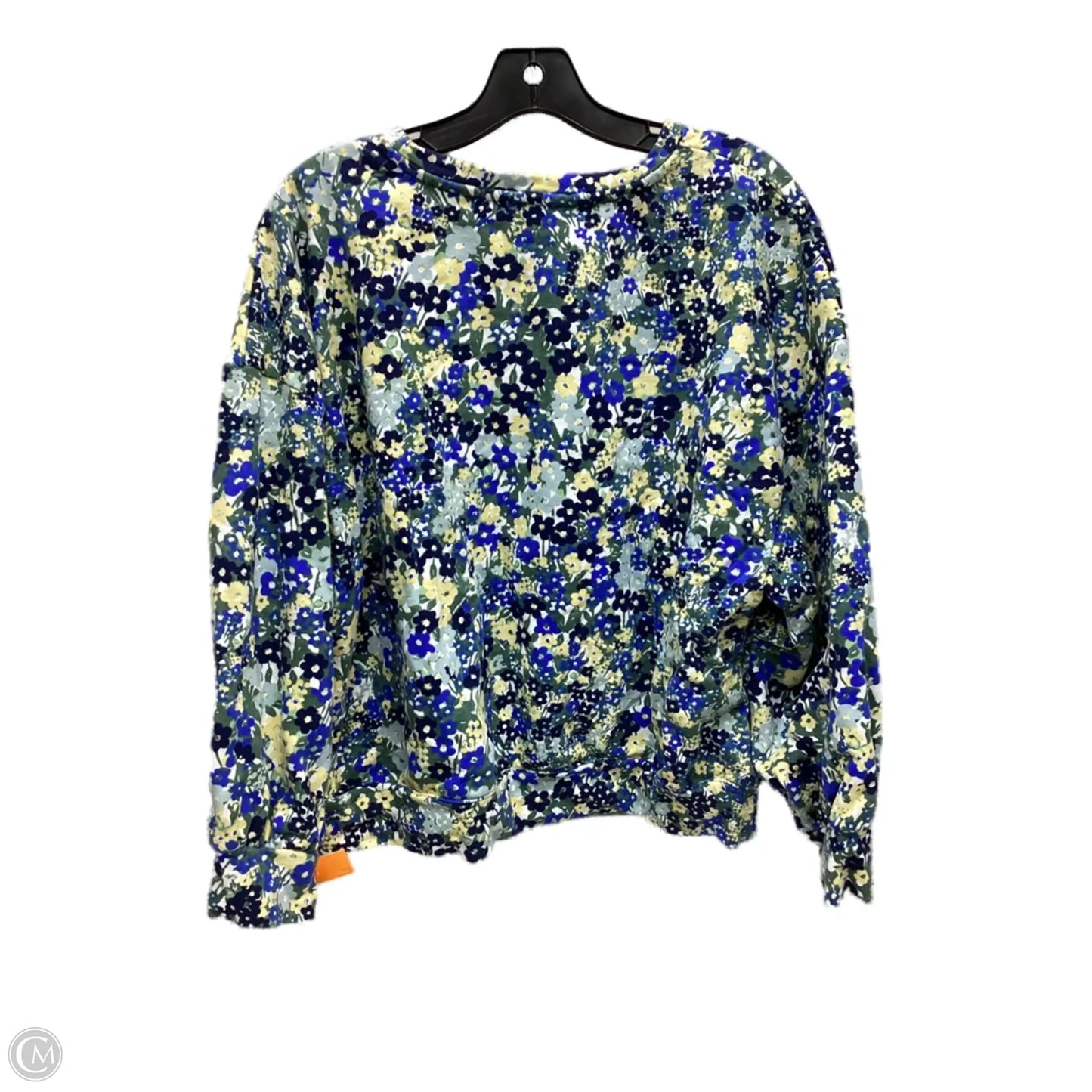 Sweatshirt Crewneck By Ann Taylor In Floral Print, Size: Xl