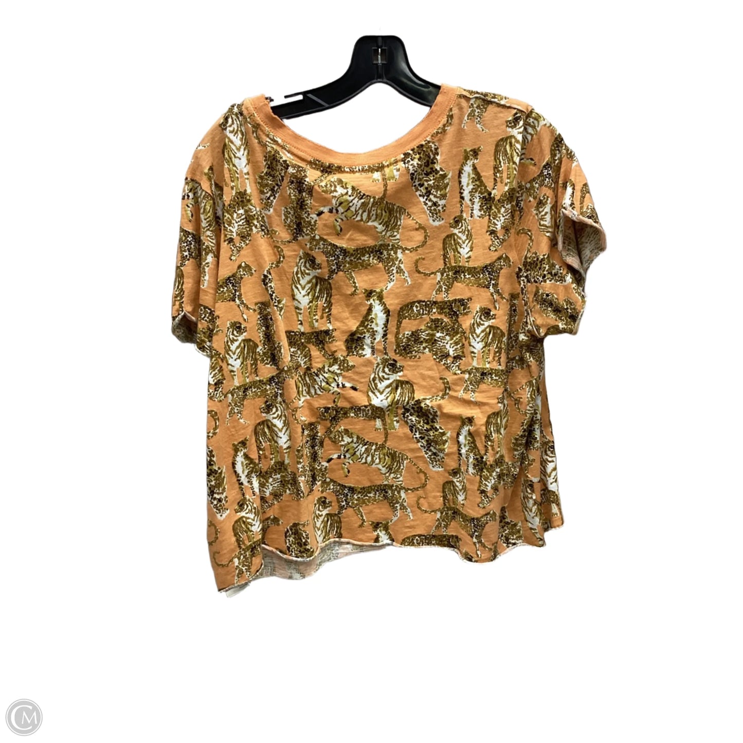 Top Short Sleeve By Maeve In Animal Print, Size: L