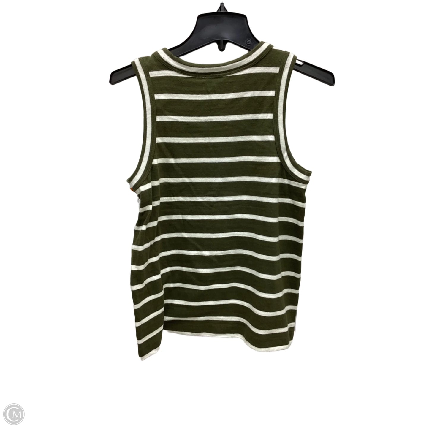 Top Sleeveless By Loft In Striped Pattern, Size: S