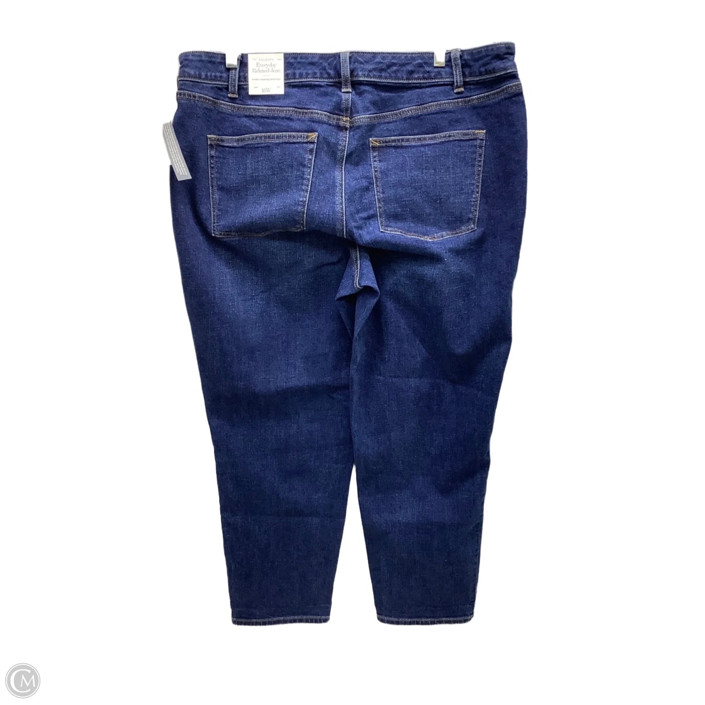 Jeans Straight By Talbots In Blue Denim, Size: 16