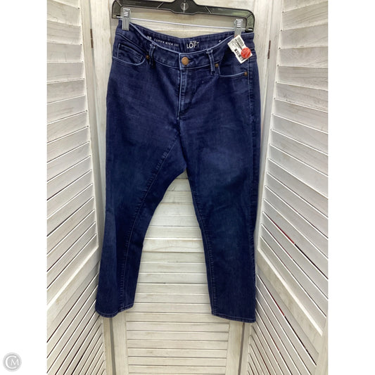 Jeans Cropped By Loft In Blue Denim, Size: 6