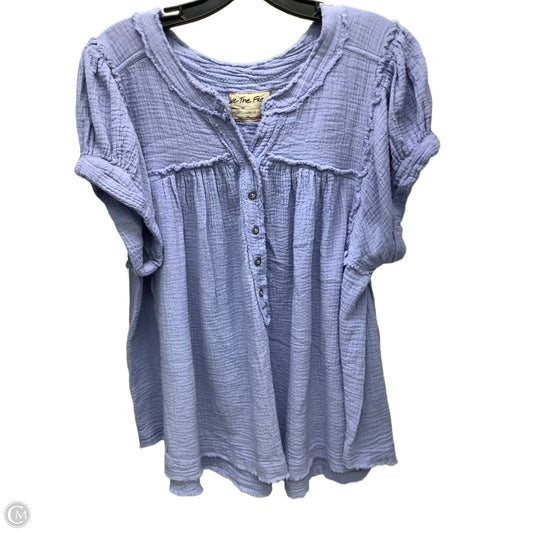 Top Short Sleeve By We The Free In Blue, Size: L