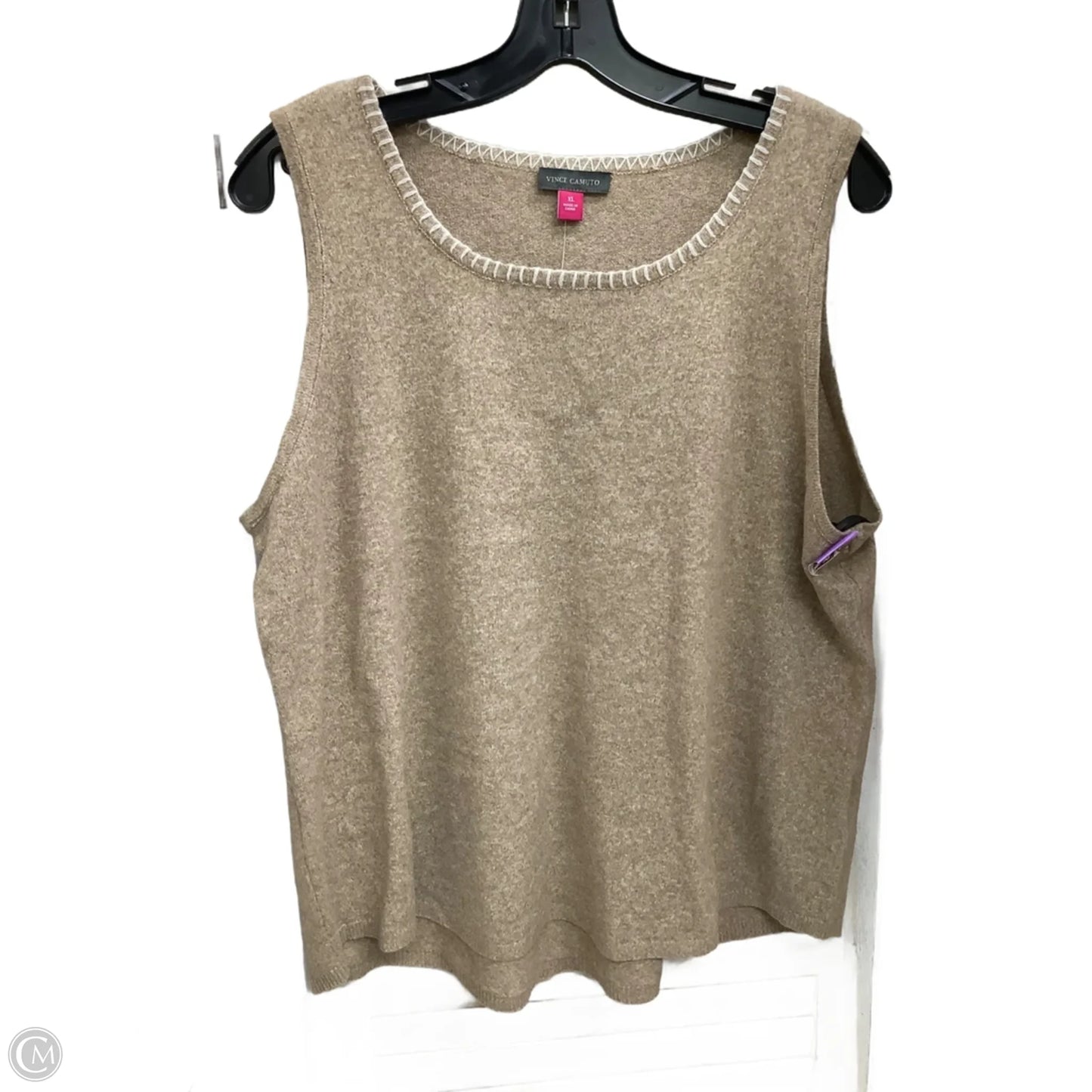Top Sleeveless By Vince Camuto In Brown, Size: Xl