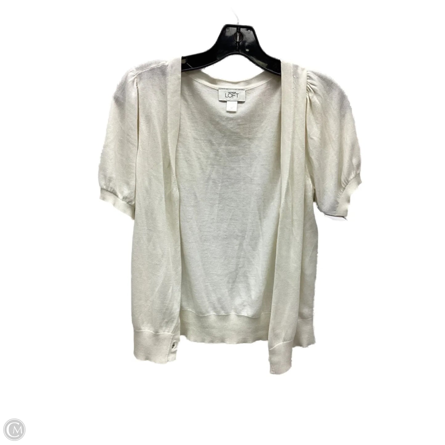 Cardigan By Loft In Ivory, Size: M
