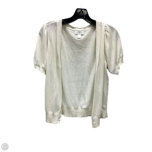 Cardigan By Loft In Ivory, Size: M