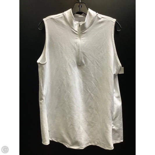 Athletic Tank Top By Adidas In White, Size: Xl