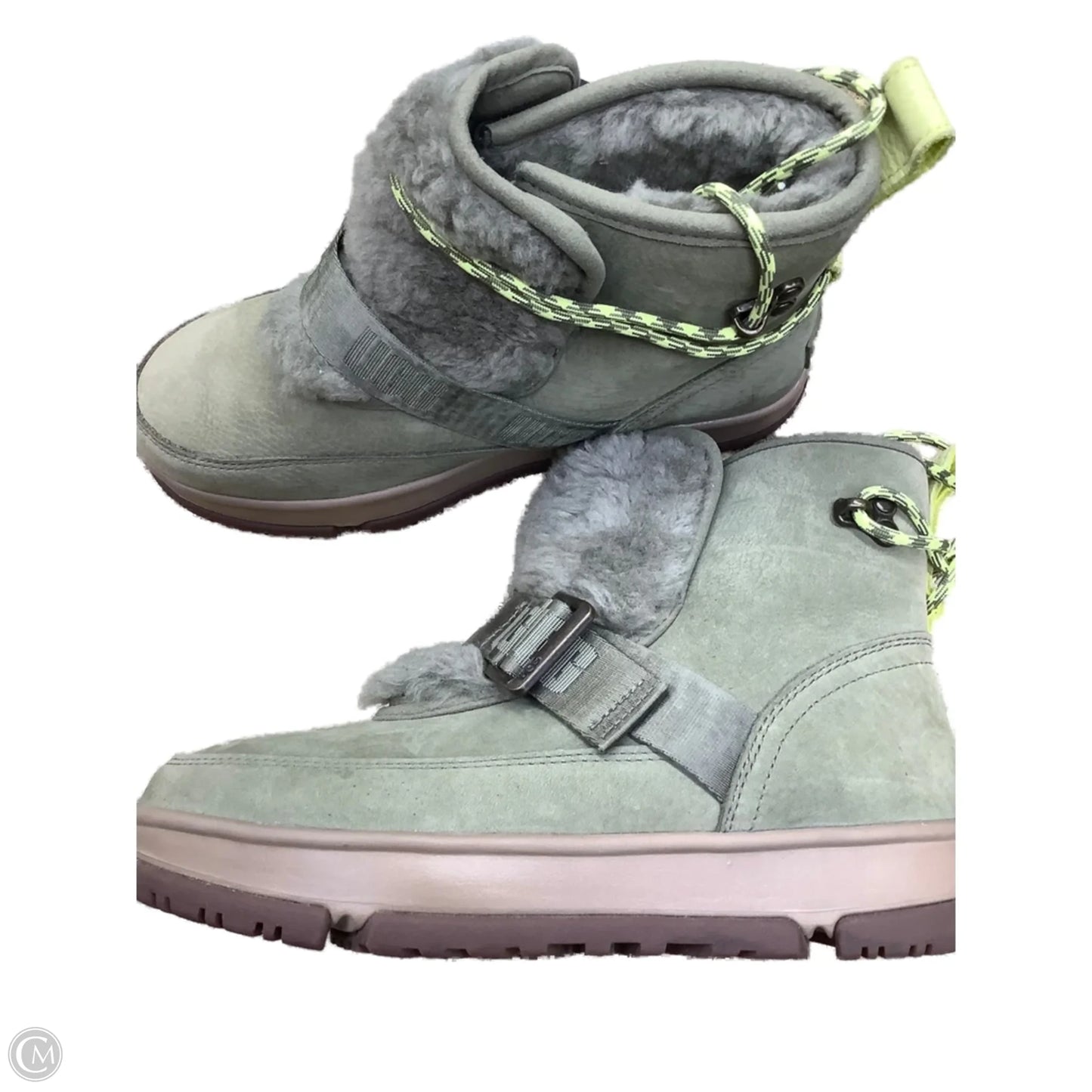 Boots Designer By Ugg In Green, Size: 8