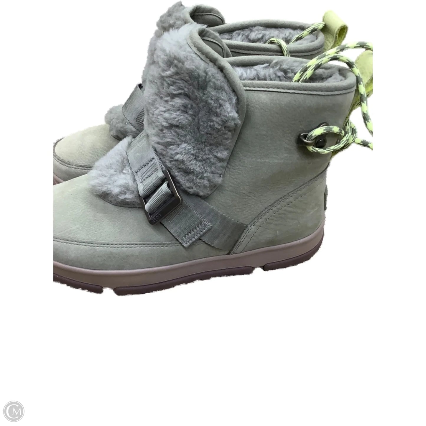 Boots Designer By Ugg In Green, Size: 8