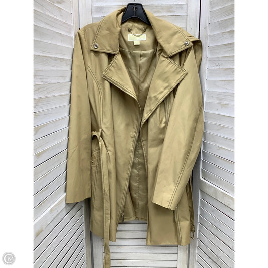 Coat Trench Coat By Michael By Michael Kors In Tan, Size: L