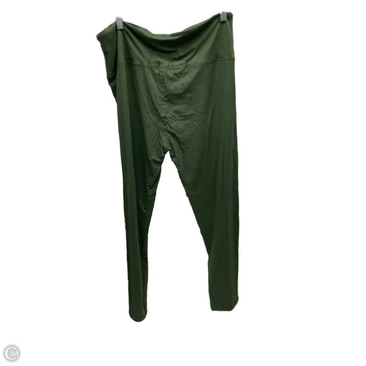 Athletic Leggings By Clothes Mentor In Green, Size: 3x