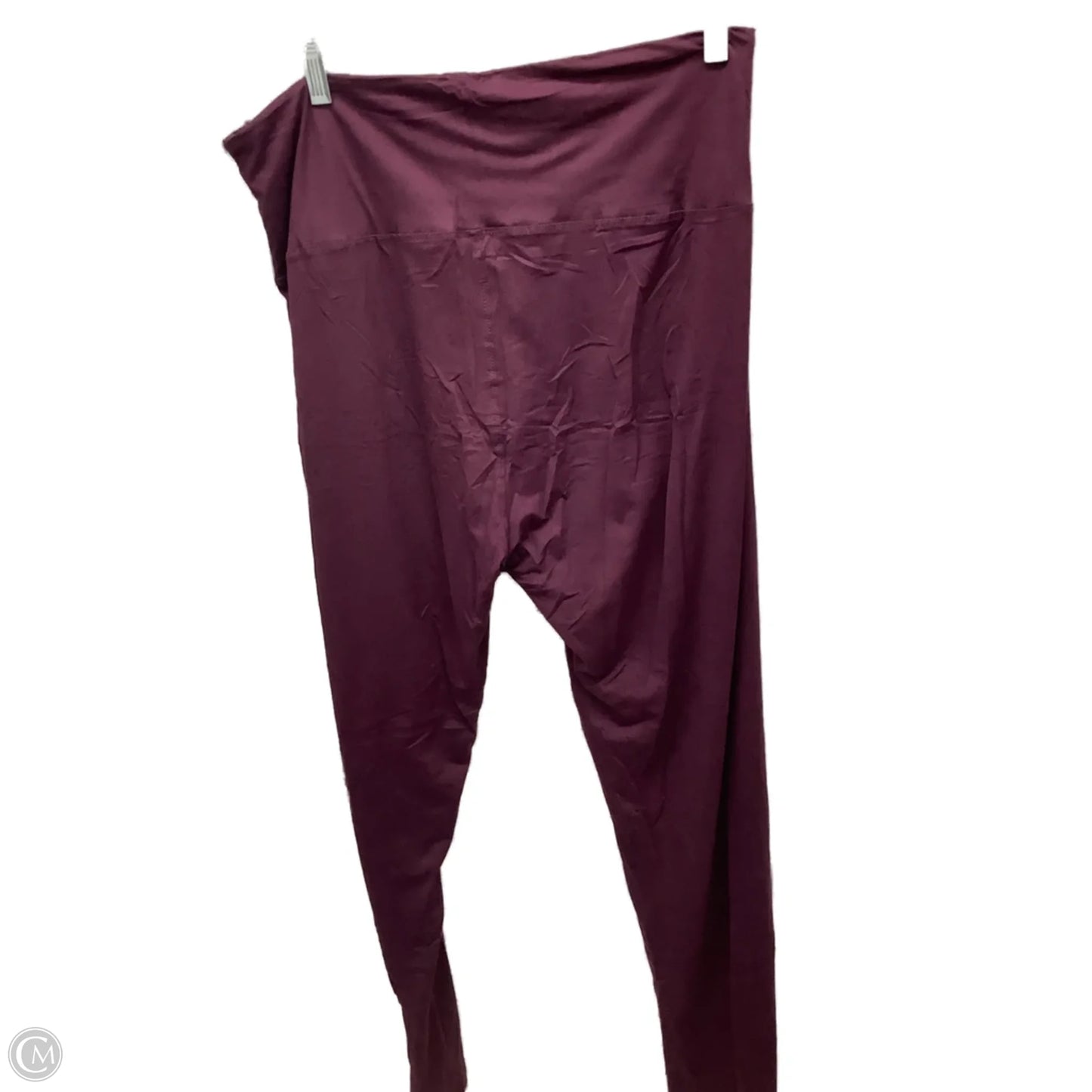 Athletic Leggings By Clothes Mentor In Maroon, Size: 3x