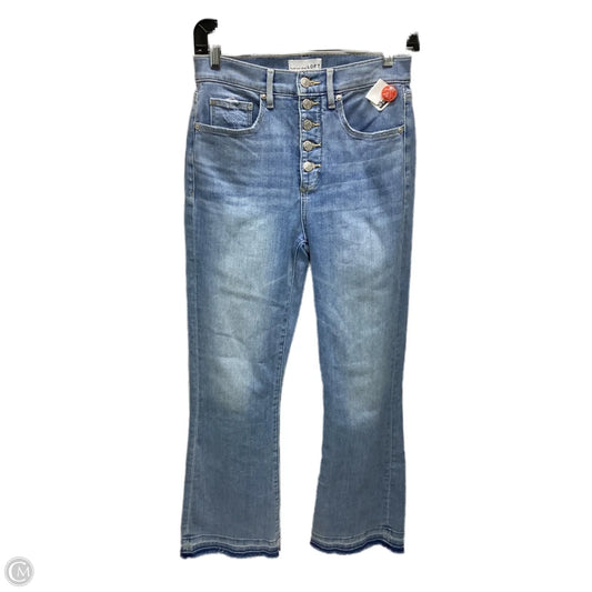 Jeans Cropped By Loft In Blue Denim, Size: 2