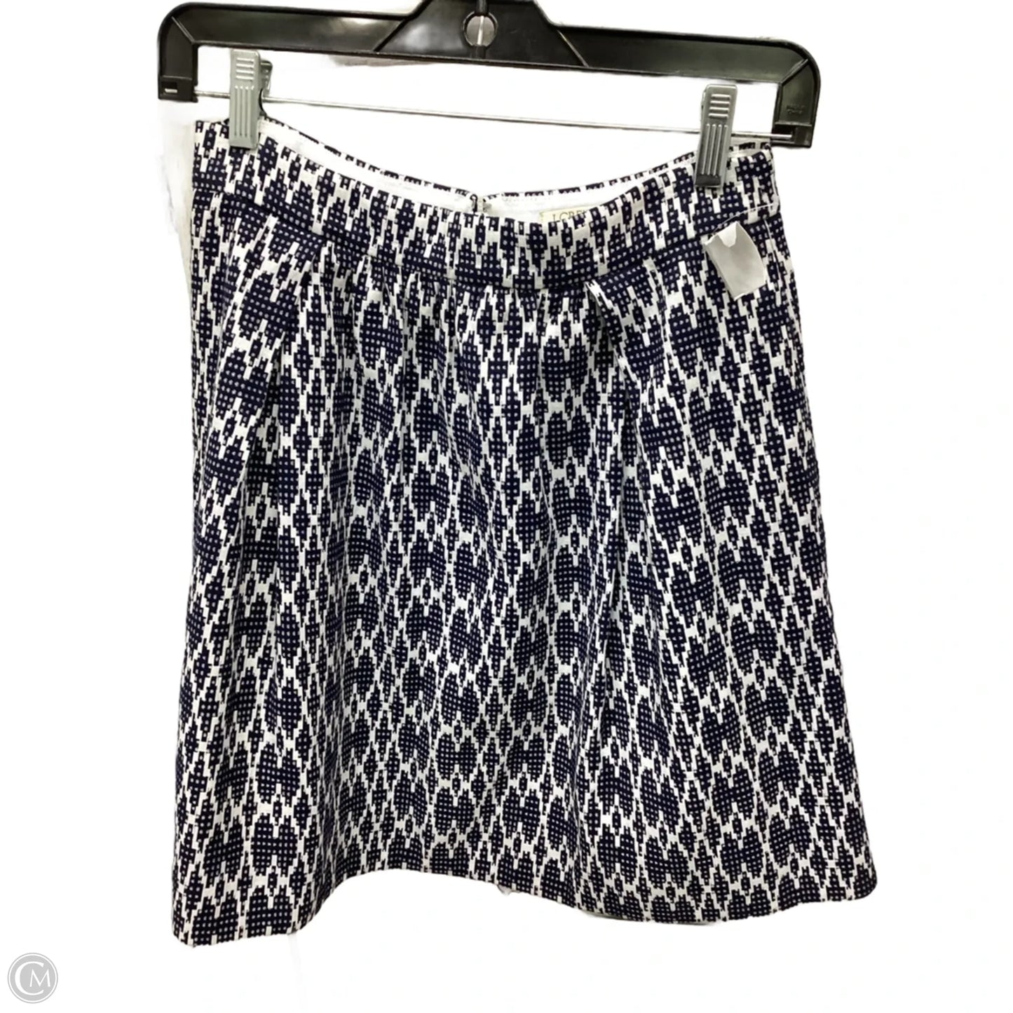 Skirt Midi By J. Crew In Blue & White, Size: 0