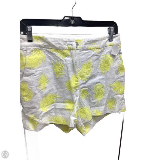Shorts By Michael By Michael Kors In White & Yellow, Size: 8