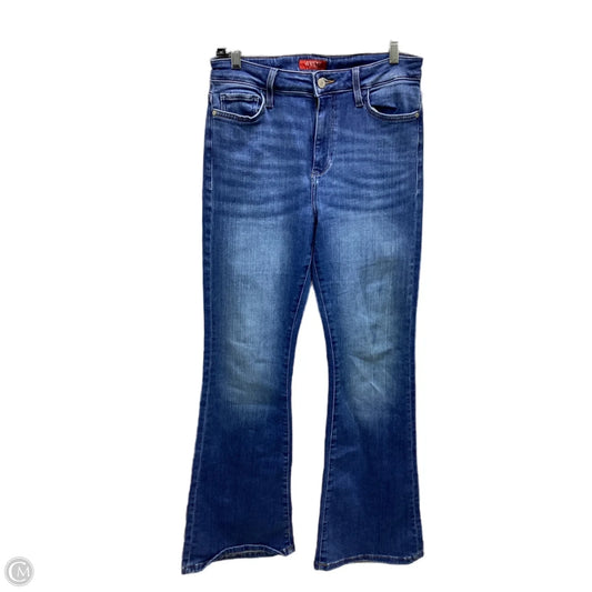 Jeans Flared By Guess In Blue Denim, Size: 6