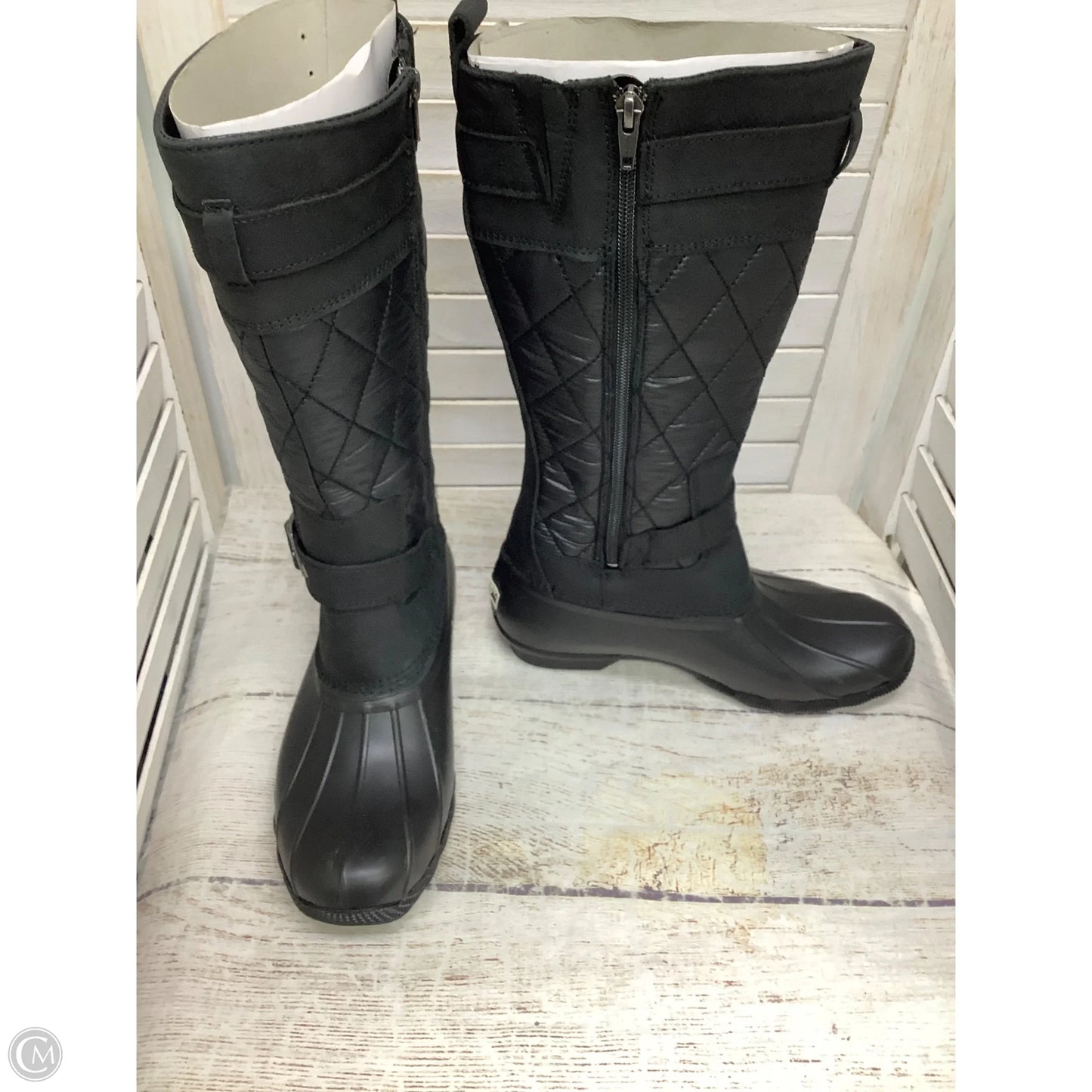 Boots Rain By Sperry In Black, Size: 6.5