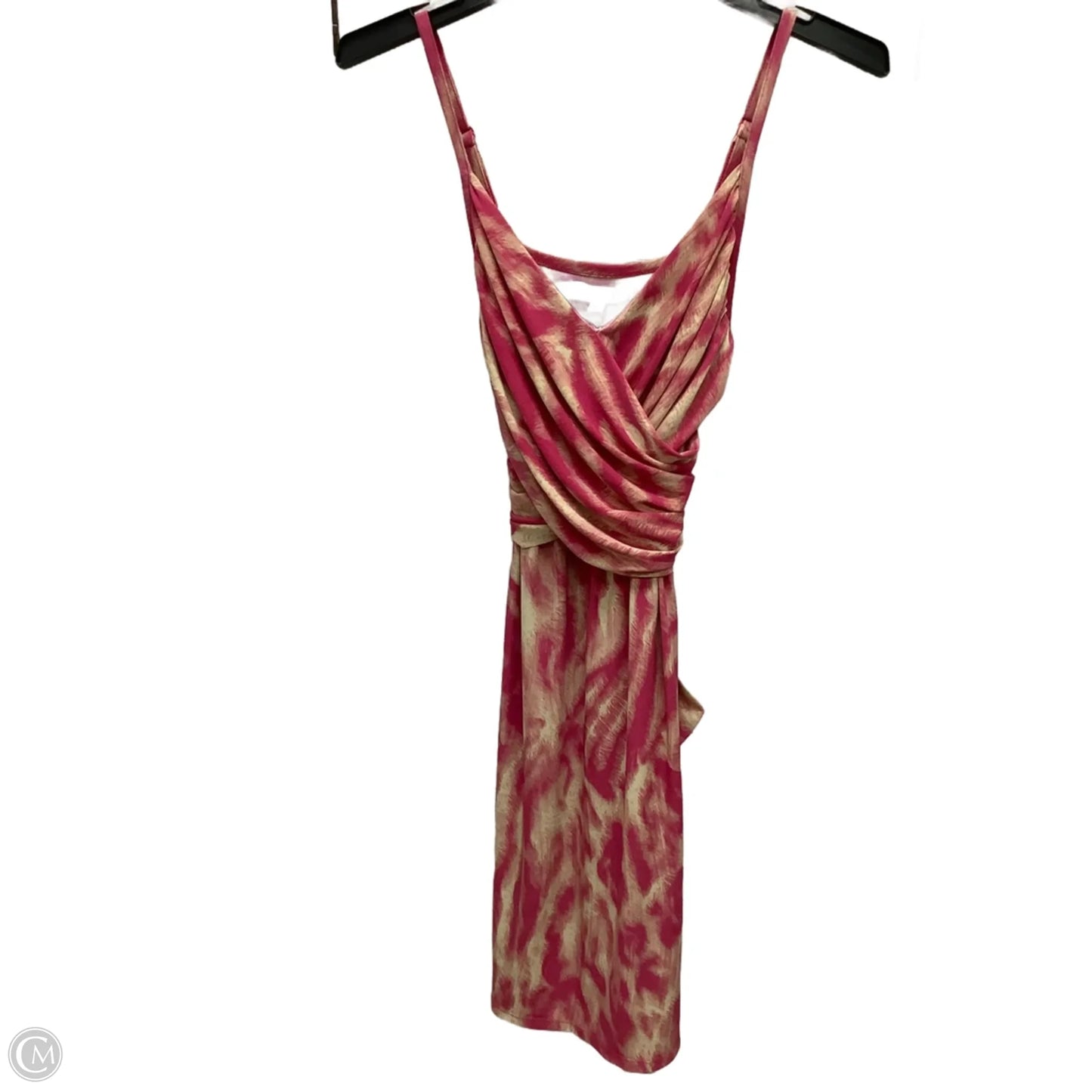 Dress Casual Midi By Jennifer Lopez In Pink & Tan, Size: S