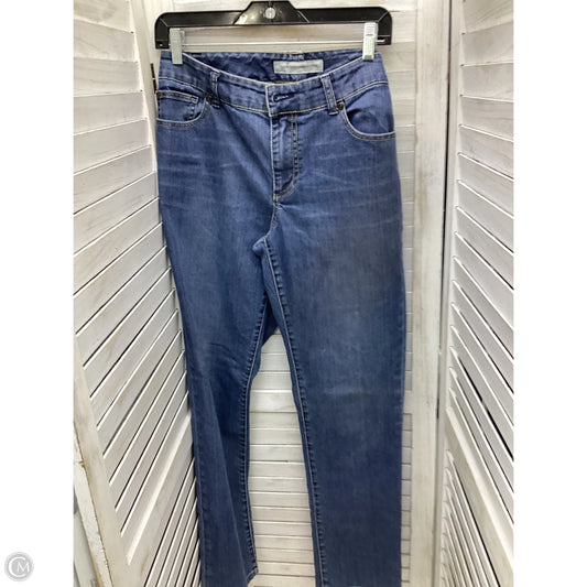 Jeans Straight By Chicos In Blue Denim, Size: 6