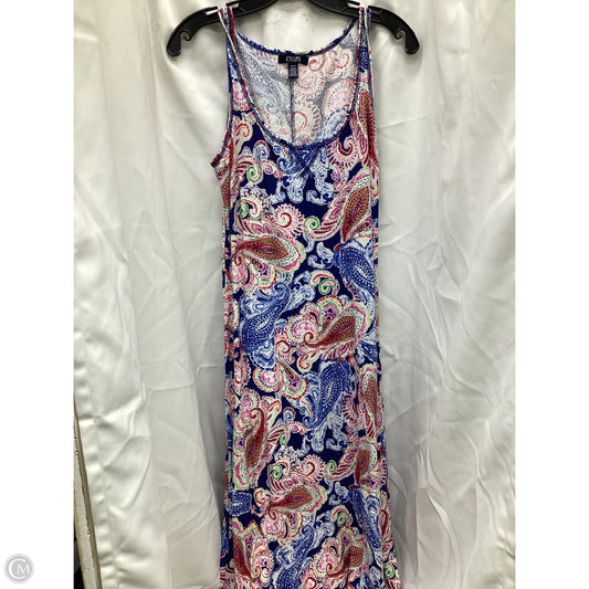 Dress Casual Maxi By Chaps In Paisley Print, Size: M