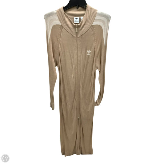 Cardigan By Adidas In Tan, Size: M