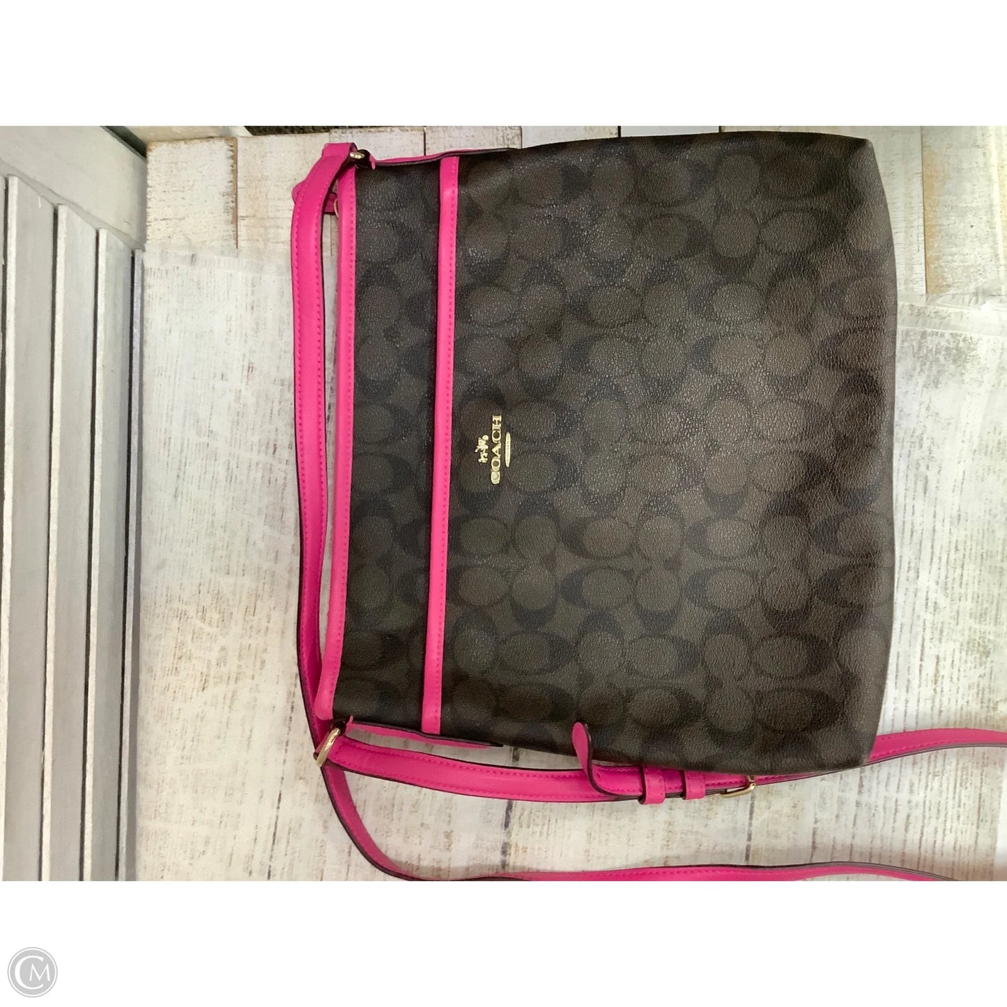 Crossbody Designer By Coach, Size: Large