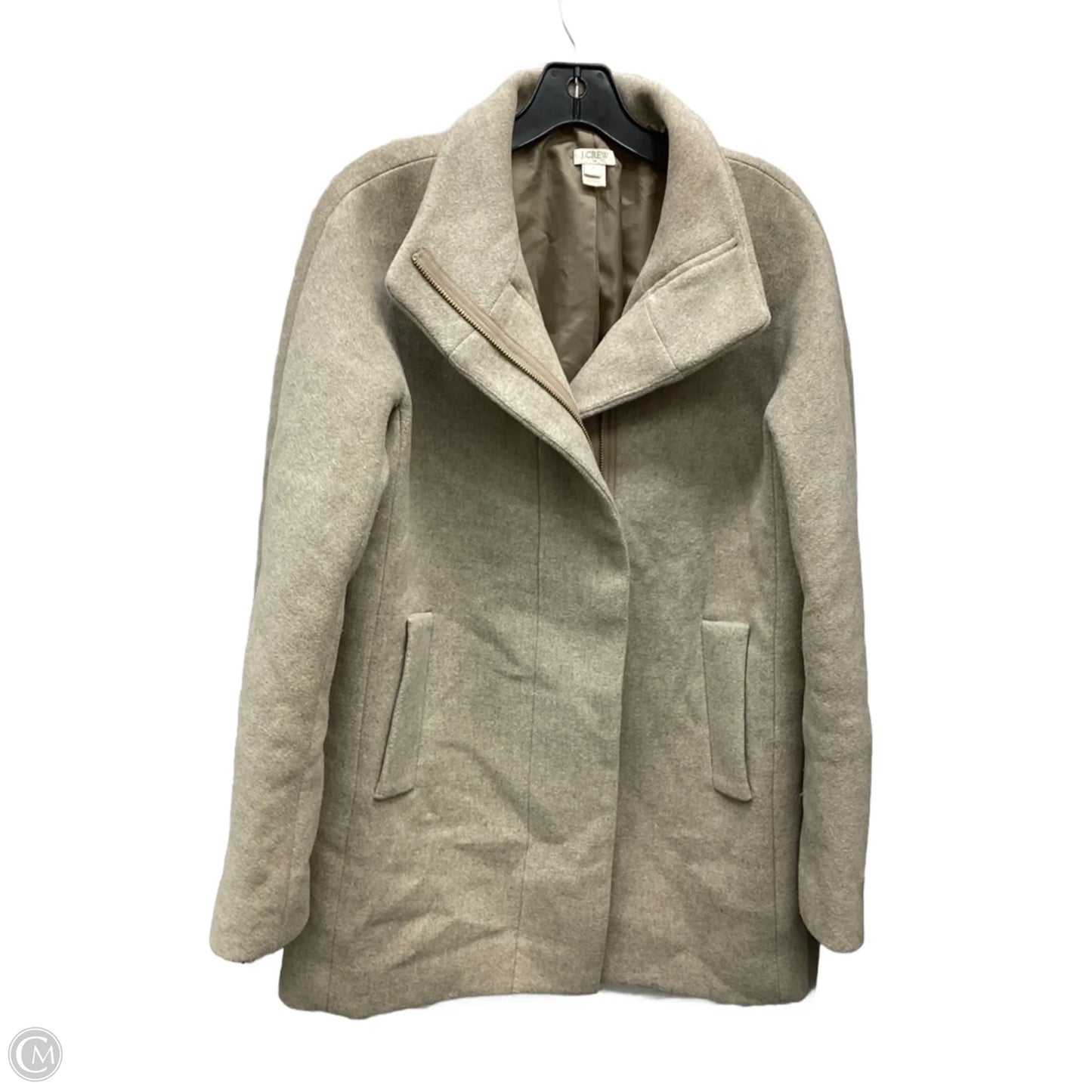Coat Peacoat By J. Crew In Beige, Size: 6