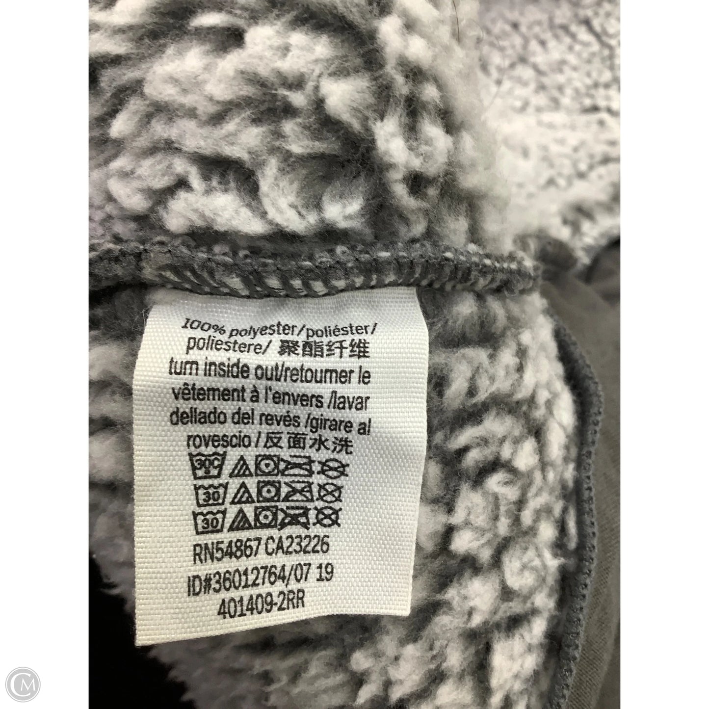 Jacket Faux Fur & Sherpa By Pink In Grey, Size: Xs