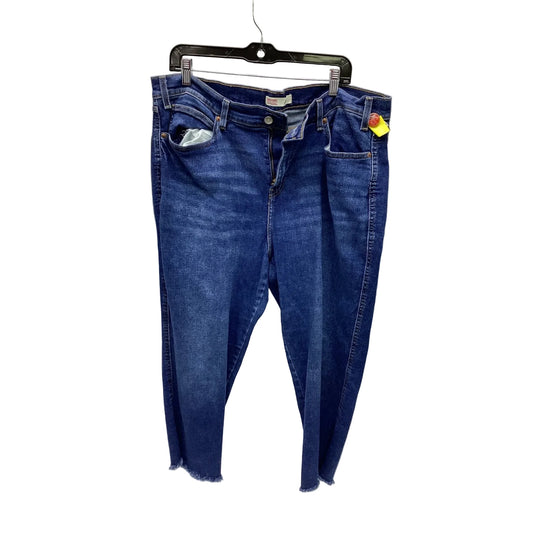 Jeans Boyfriend By Levis In Blue Denim, Size: 18