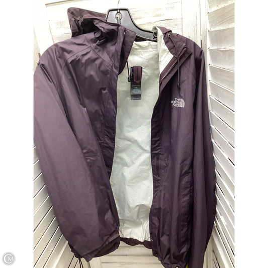 Jacket Windbreaker By The North Face In Purple, Size: L
