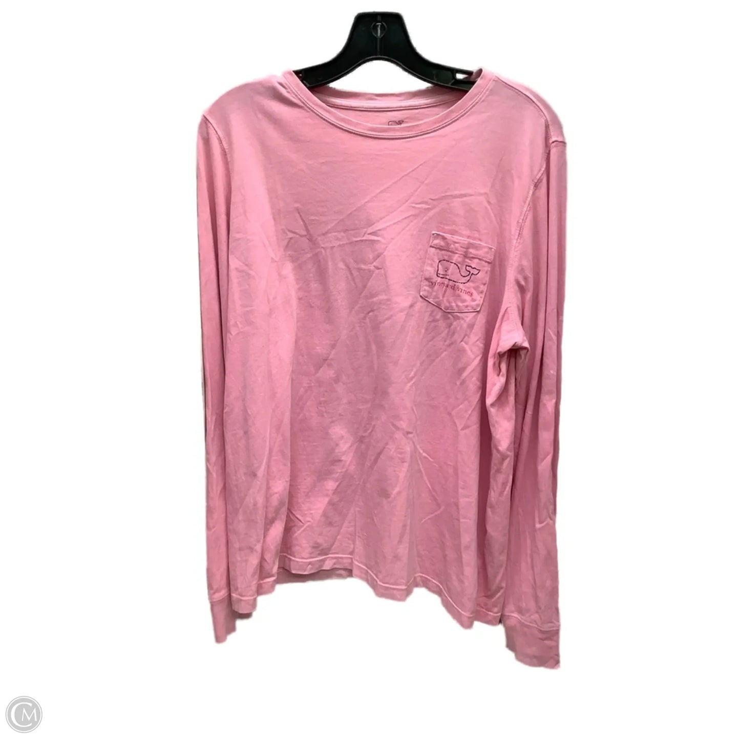 Top Long Sleeve By Vineyard Vines In Pink, Size: Xl