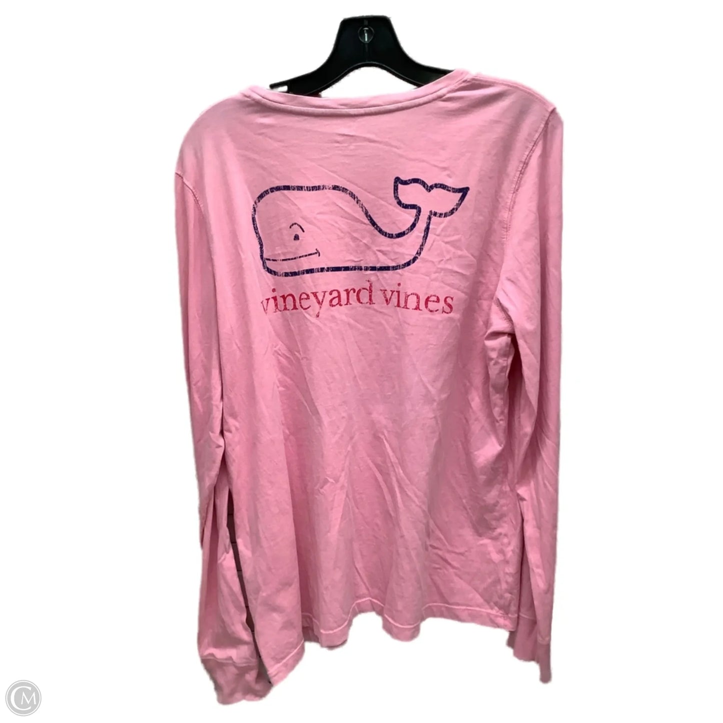 Top Long Sleeve By Vineyard Vines In Pink, Size: Xl