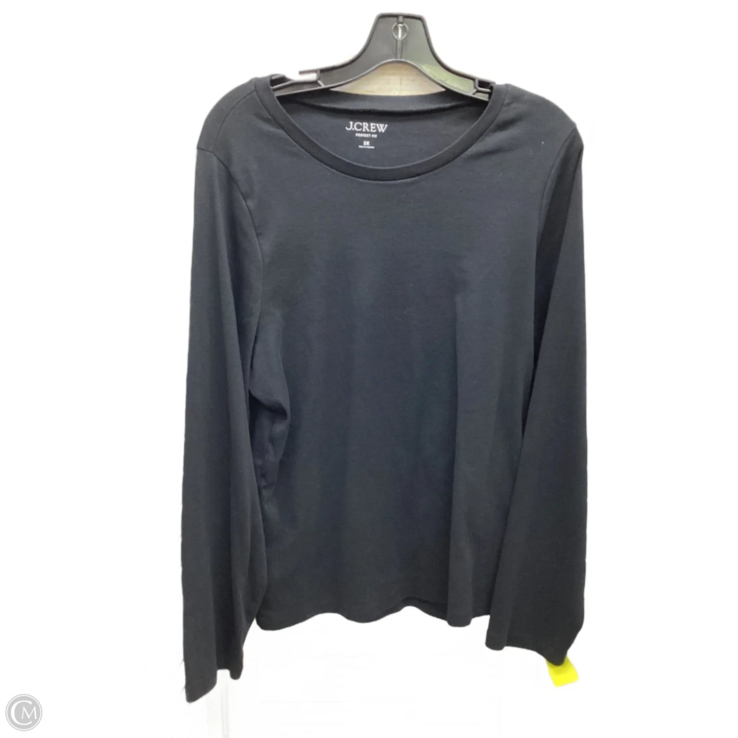 Top Long Sleeve By J. Crew In Black, Size: 3x