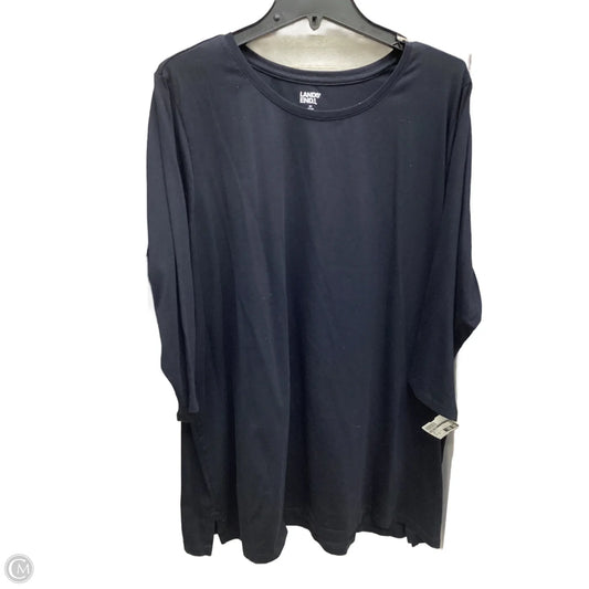 Tunic Long Sleeve By Lands End In Black, Size: 3x