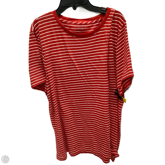 Top Short Sleeve By J. Crew In Striped Pattern, Size: 2x