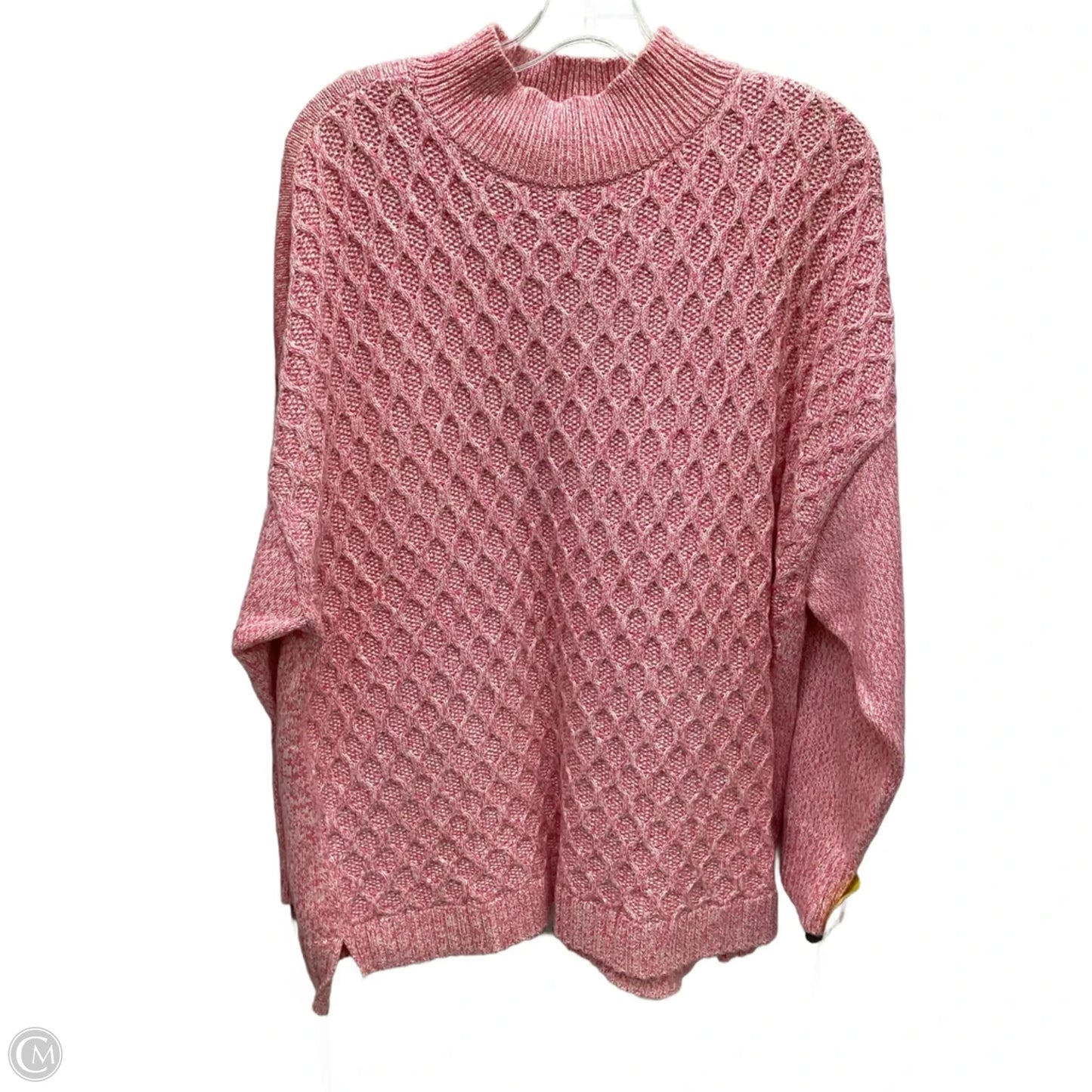 Sweater By Talbots In Pink, Size: 3x