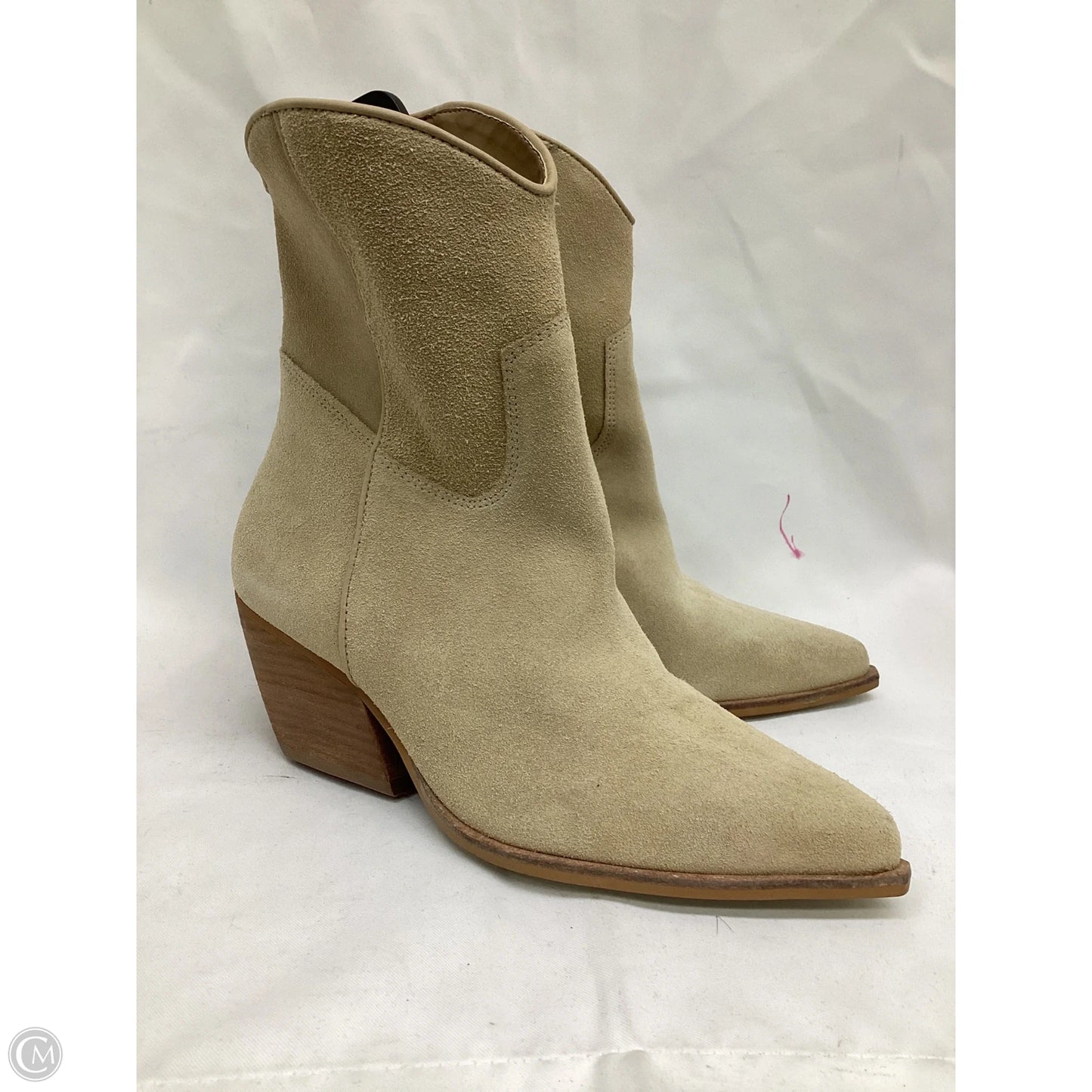 Boots Ankle Heels By Steve Madden In Beige, Size: 7