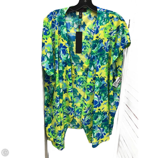 Swimwear Cover-up By Christian Siriano In Floral Print, Size: M