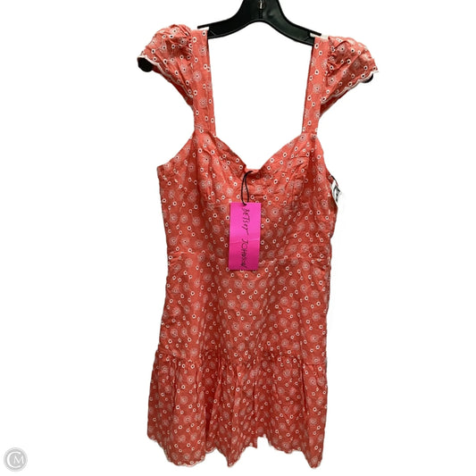 Dress Casual Short By Betsey Johnson In Floral Print, Size: M
