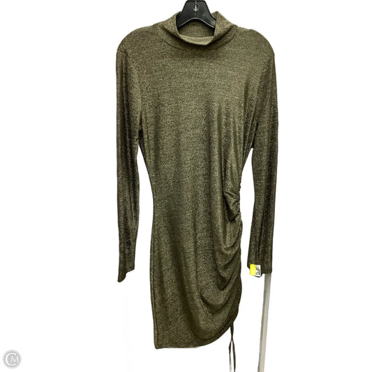 Dress Party Midi By Clothes Mentor In Gold, Size: Xl