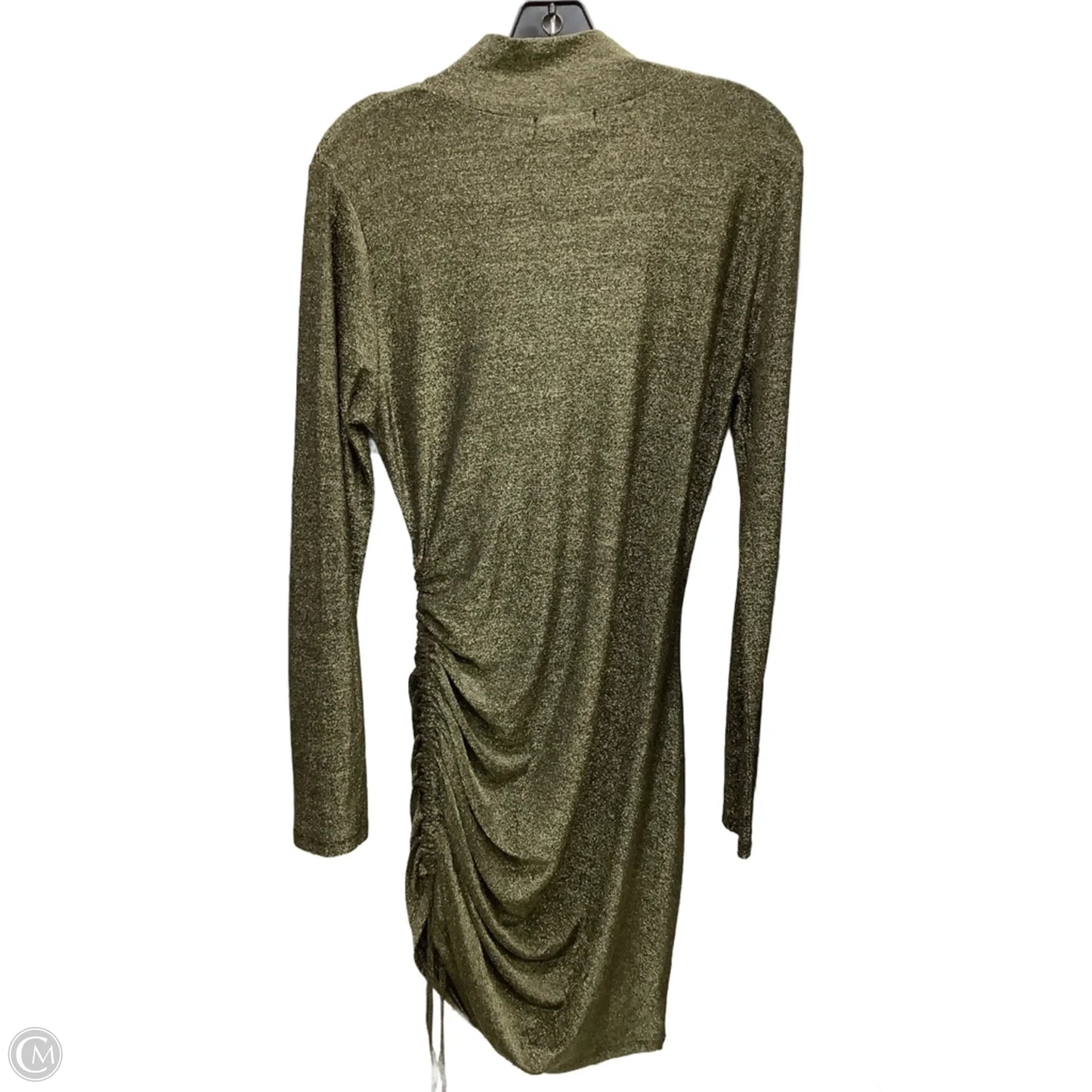 Dress Party Midi By Clothes Mentor In Gold, Size: Xl